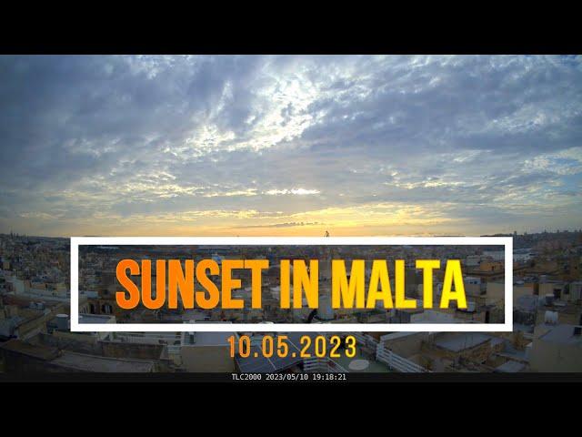 Sunset in Malta: Daily Time Lapse Challenge 10.05.2023