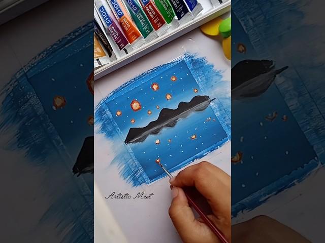 Easy watercolor painting #trending #trendingshorts #drawing #viralvideo