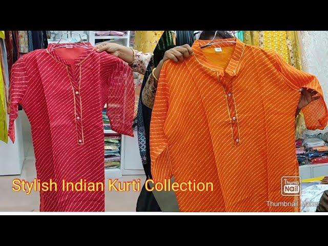 Indian Cotton Leheriya Kurti Collection At Shyamoli Tower Complex Dhaka/Kurti Collection