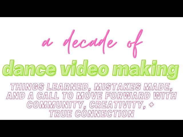 a decade of dance videos: behind the scenes interview with Jess Grippo