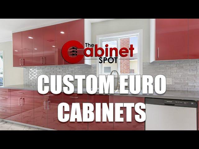 Custom Euro Style Cabinets By The Cabinet Spot