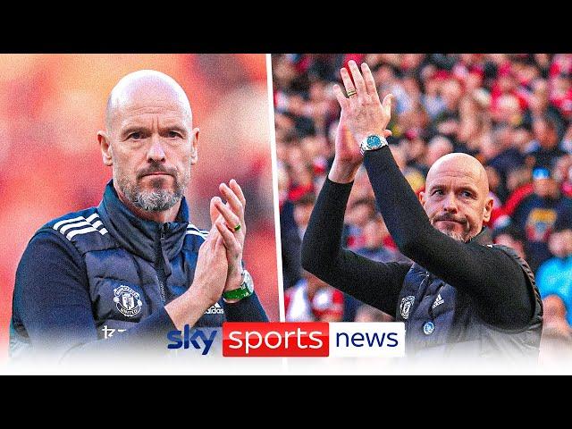 Erik ten Hag thanks Manchester United fans for their support during his time as Manager