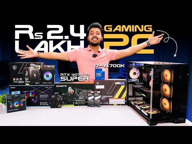 *ULTIMATE* Rs 2.4 Lakh Gaming, Editing, AI PC Build | Intel Core i7-14700K & RTX 4070 Ti SUPER