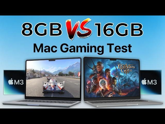 M3 MacBook Air 8GB vs 16GB Game Test