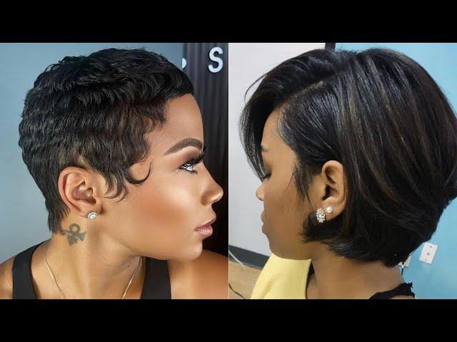 Dope Tapered Cuts, Banging Bobs and Stylish Pixie Haircuts for Black Queens