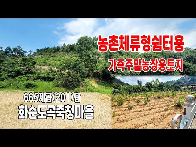 [24-080]농촌체류형쉼터 설치용토지 가족주말농장 체험용농장 화순도곡 죽청리 상죽청마을회관앞 토지매매~