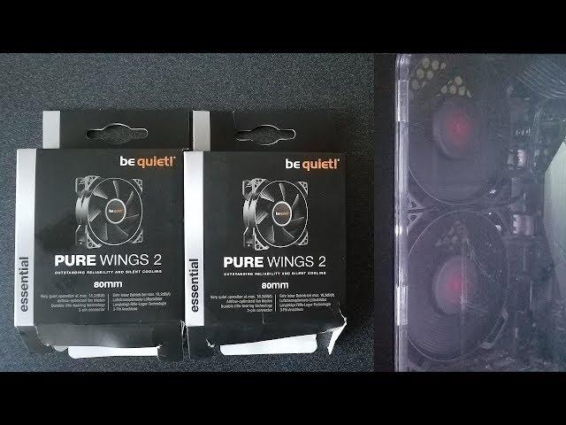 be quiet! Pure Wings 2 80mm Fans Unboxing and Installation