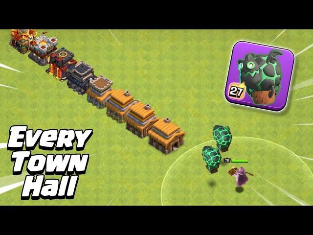 Lavaloon Equipment vs Every Town Hall! - Clash of Clans