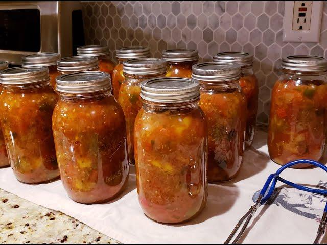 PEACH SALSA.  Canning Salsa From Start to Finish.