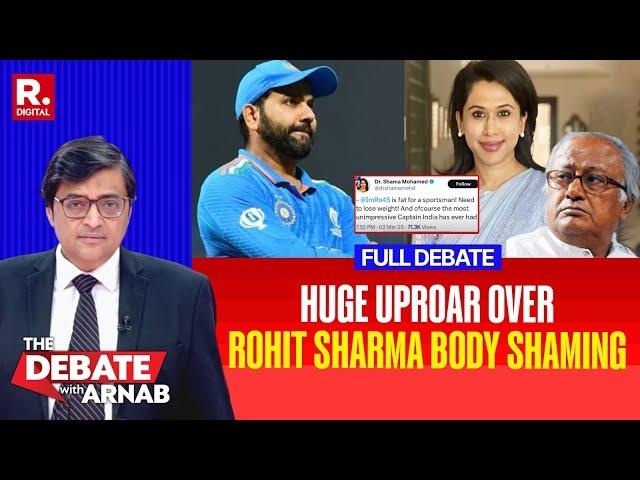 Debate With Arnab: Congress' Vicious Body Shaming Of Rohit Sharma, Fans Clap Back