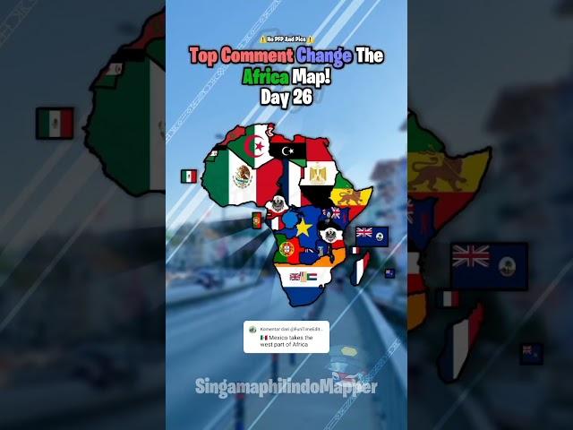 Top Comment Change The Africa Map! | Day 26 #shorts #mapping #map #africa #fyp #viral #4u