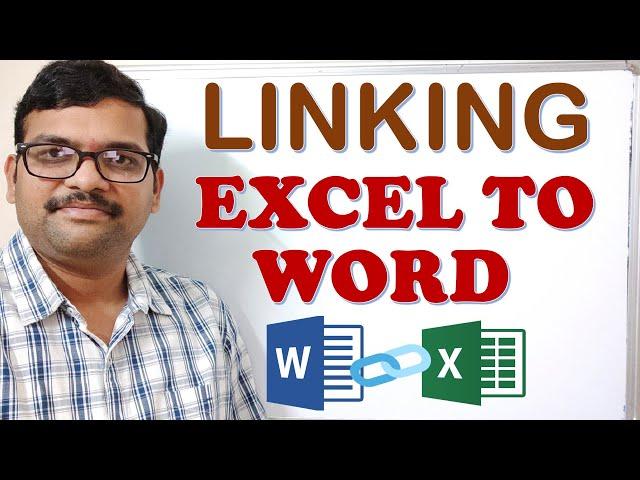 LINKING EXCEL TO WORD || MS-OFFICE TRICKS || WORD & EXCEL