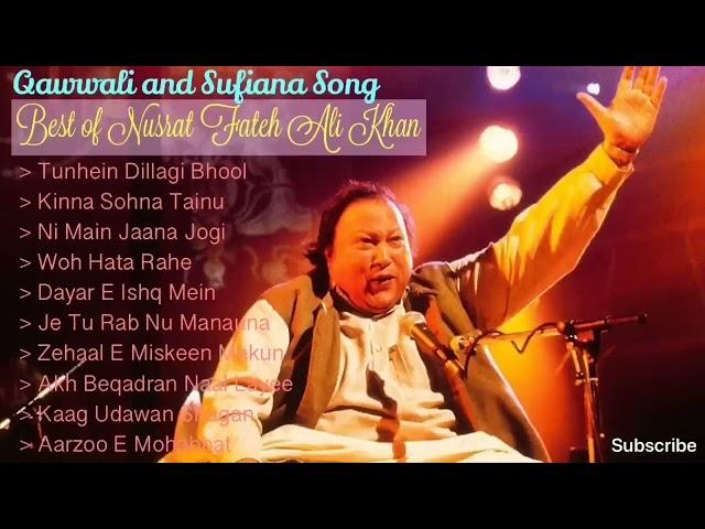 Best of Nusrat Fateh Ali Khan -Top 10 Qawwali & Sufi Song | Best Arifana Kalam Nusrat Fateh Ali Khan