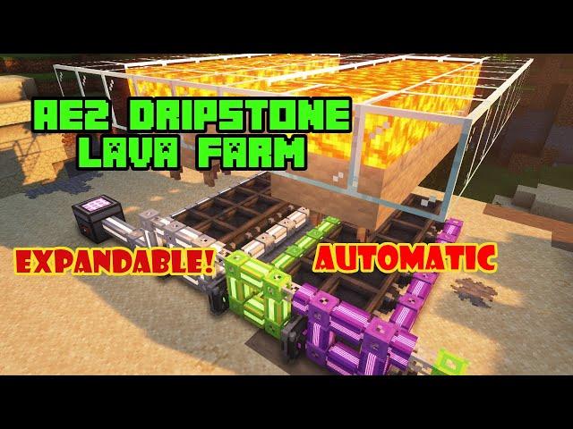 Applied Energistics 2 (AE2) Dripstone Lava Farm Tutorial | Minecraft 1.18
