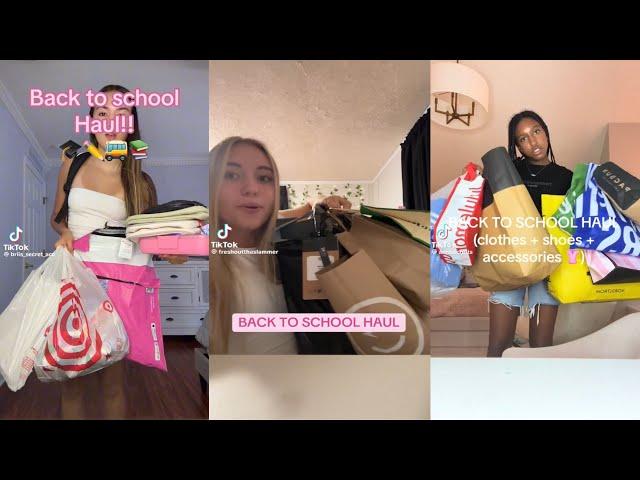 Back to school haul - TikTok compilation