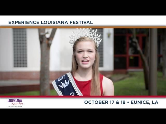 Miss Eunice Jillian Johnson invites you the Experience Louisiana Festival | Oct. 17-18 | Eunice, LA