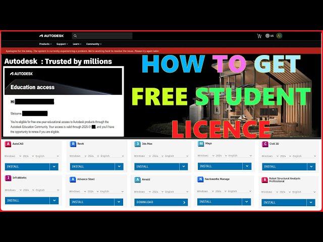 Autodesk student account creation || Free Licence