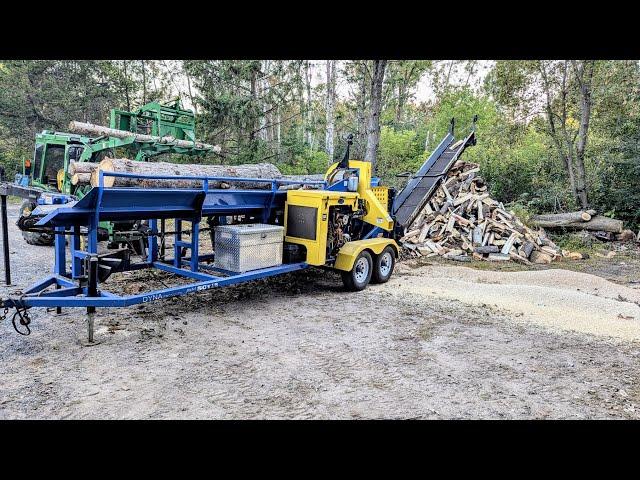 FIREWOOD PROCESSING WITH A DYNA PRODUCTS SC16