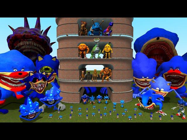 Destroy Destroy All Shin Sonic Tapes Family in Garry's Mod
