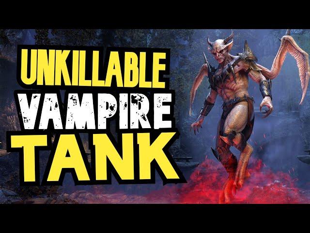 Unkillable Vampire Tank!  IRON VAMPIRE - Dragonknight PVE Tank Build For The Elder Scrolls Online