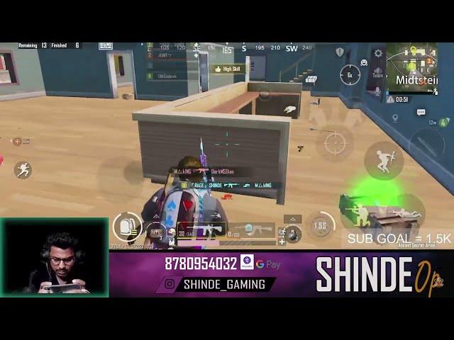 BGMI 1V4 Easyyyy || SHINDE LEGEND GAMING || BGMI #bgmilive #1vs4