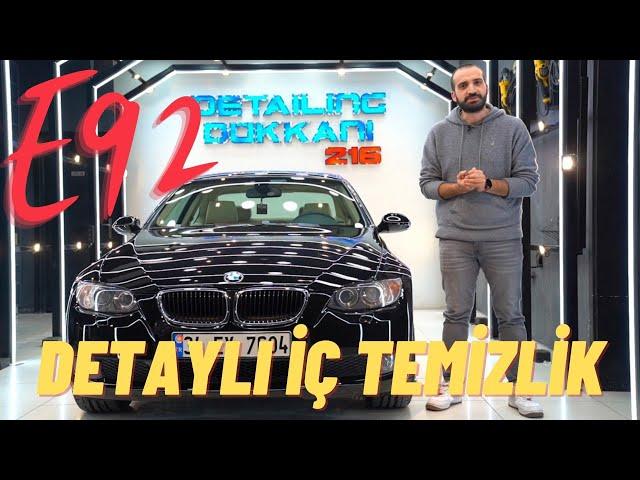 BMW E92 320i Detaylı İç Temizlik Uygulaması