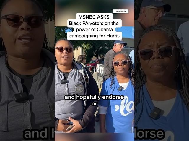 MSNBC ASKS: Black PA voters on the power of Obama campaigning for Harris