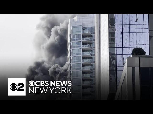 Fire breaks out on roof of Hudson Yards apartment building