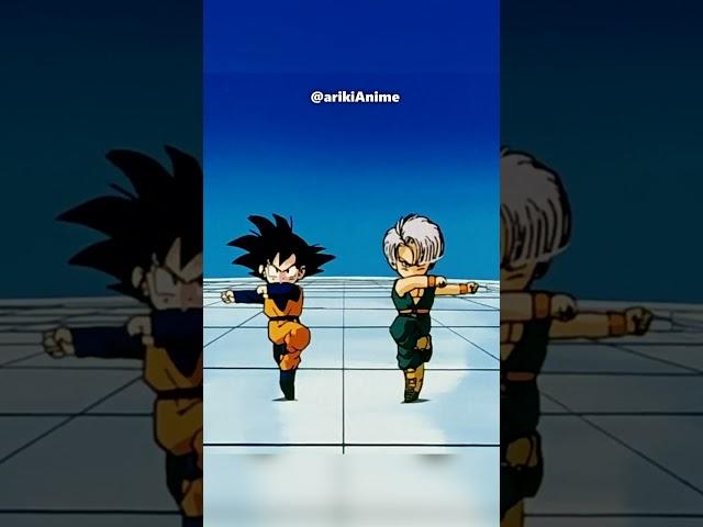 How Gotenks Was Born  #goten #trunks #gotenks #dbz #fusion #buusaga (dragon ball edit) dbs/dbz/db