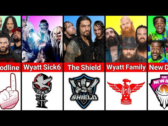 WWE Stables and Their Logo. Wyatt Sick6. The Shield. The Bloodline. The New Day