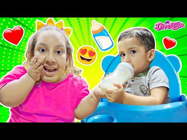 História Engraçada para Crianças com Maria Clara e Bebê Davi | Funny Kids Stories with MC Divertida