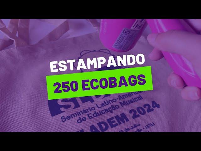 Serigrafia: Estampando 250 ecobags