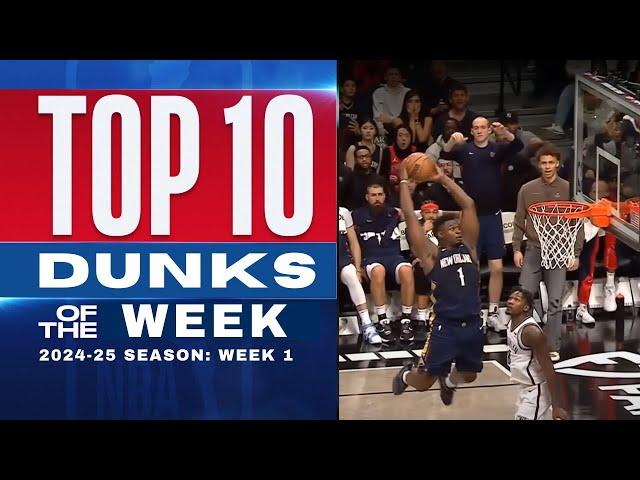 NBA’s Top 10 Dunks of the Week | 2024-25 Season: Week 1  #basketball  #nba  #top10 #dunk