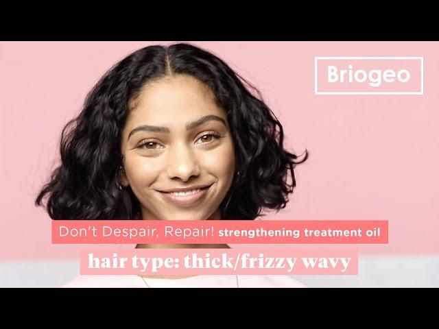 Briogeo Don't Despair, Repair! strengthening treatment hair oil | how-to for wavy hair