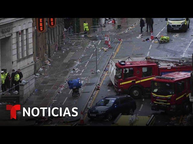 Conductor atropella a una multitud que celebraba el triunfo del Liverpool FC | Noticias Telemundo