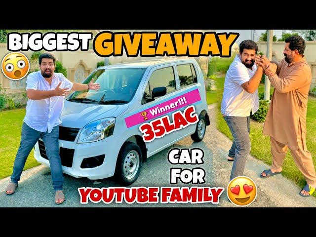 BIGGEST GIVEAWAY For YouTube Family | CAR  For 35 LACS! 