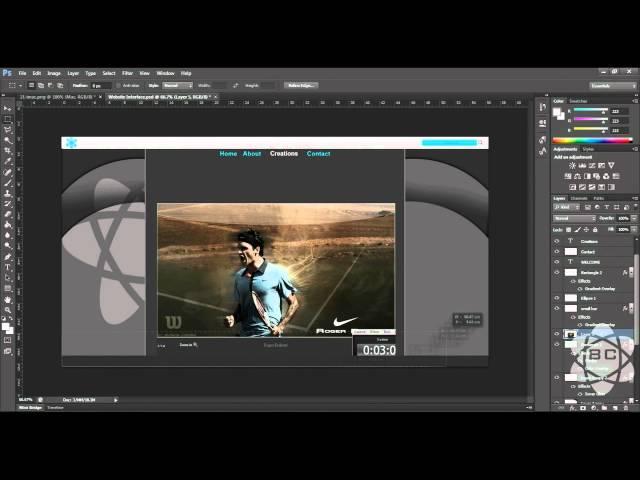 Photoshop CS6 - Speed Art - Web Interface Design - By The BCDesign