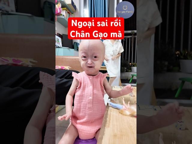 Chân Gạo mà ngoại này! #begaotihon #vuinhon #tepgaofamily #giadinh #funny #shorts #progeria #haihuoc