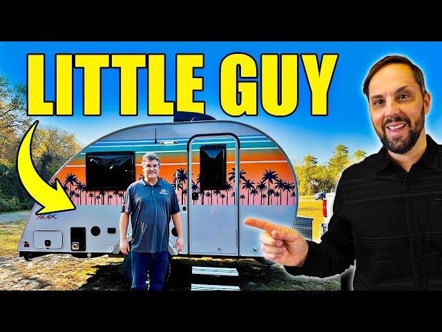 Teardrop Trailer With Bathroom & Kitchen - WALK THROUGH a 2024 Little Guy Mini Max FX Small Camper