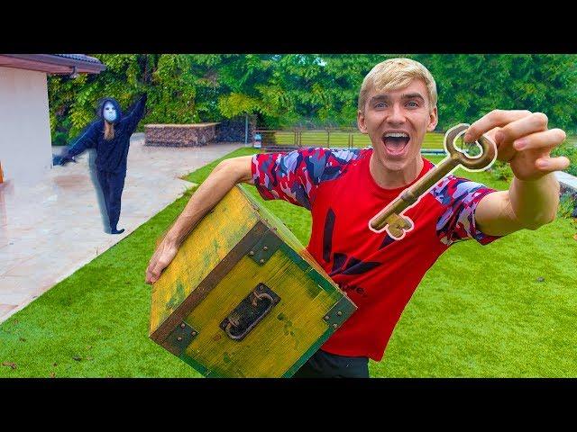 Rebecca Zamolo Game Master Twin Chases Island Adventure Treasure Chest Found in Hawaii Jungle!!