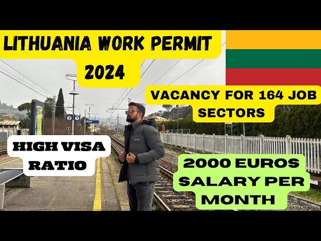 LITHUANIA WORK PERMIT 2024 ! HIGH VISA RATIO! HIGH SALARY! #lithuniavisa #workvisa #flyingabroad