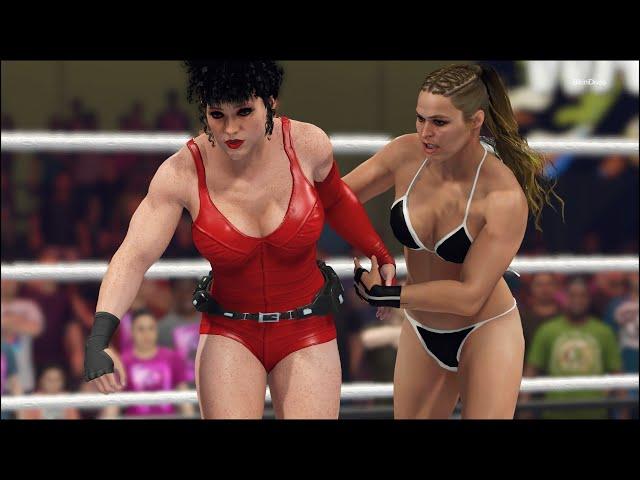WWE 2K23 - Ronda Rousey vs. Zoya Destroyer - Royal Girl Fights 