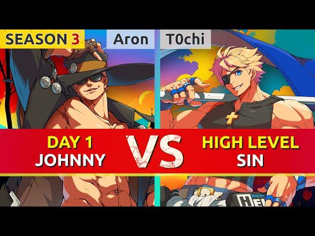 GGST Season 3 ▰ Aron (Johnny) vs T0chi (Sin). Guilty Gear Strive High Level Gameplay