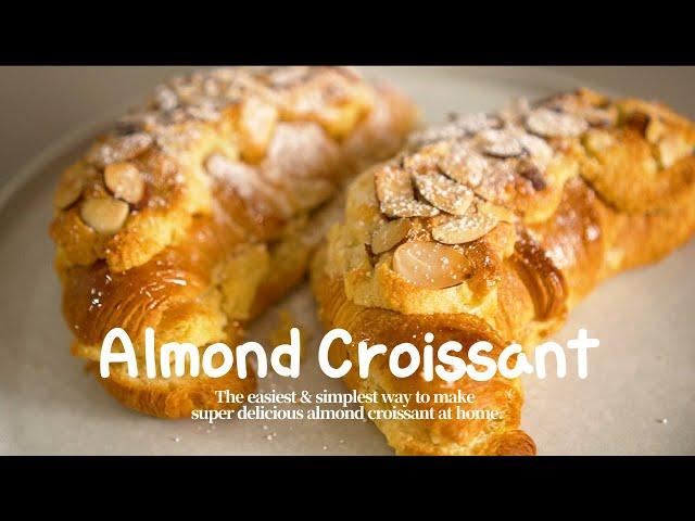 Almond croissant at home | Super Simple & Quick Recipe