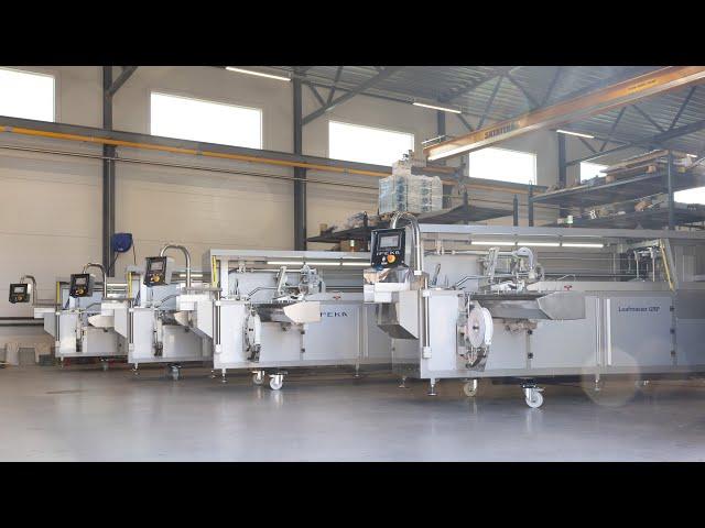 Factory testing of Ipeka Loafmaster GRP pita bread packaging machines