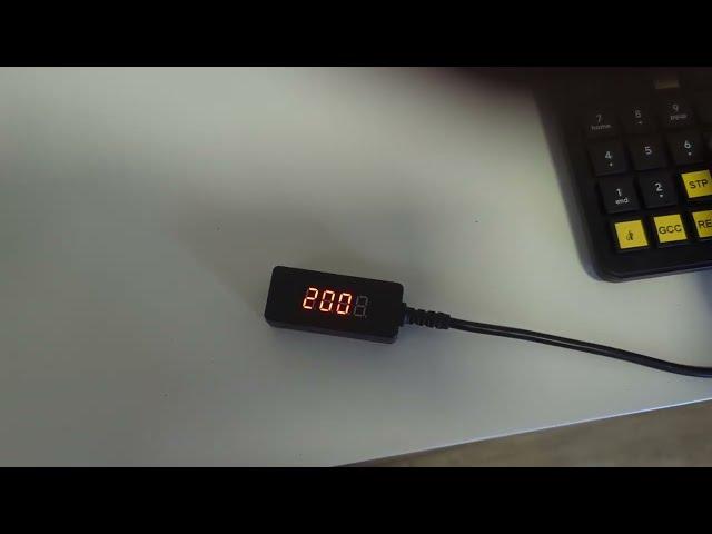 USB 7 Segment Display demo - desktop enclosure