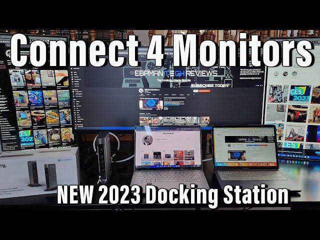 Connect 4 Monitors to Your Laptop! New 2023 Thunderbolt from Pluggable