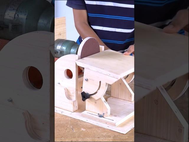 Built a 2-in-1 DIY Disc & Bobbin Sander for woodworking #shorts #woodworking #trending