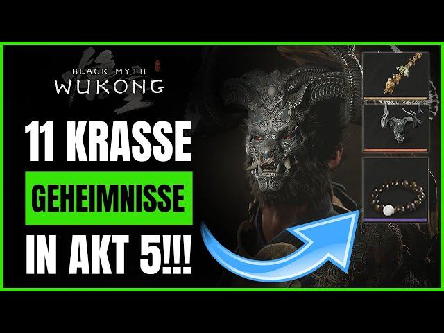 NICHT VERPASSEN! GEHEIMES GEBIET, KRANKE BOSSE & STARKER LOOT! Black Myth Wukong Quest Akt 5