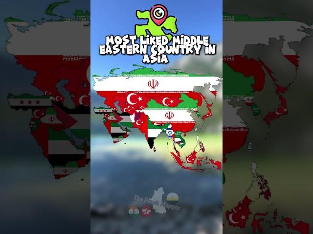 Most liked Middle Eastern country in Asia #europe #mapping #mapper #geography #history #shorts